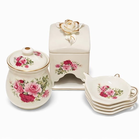 Braun Brothers Other - 🌹 Formalities by Baum Bros. – Victorian Rose Tea Set 🌹